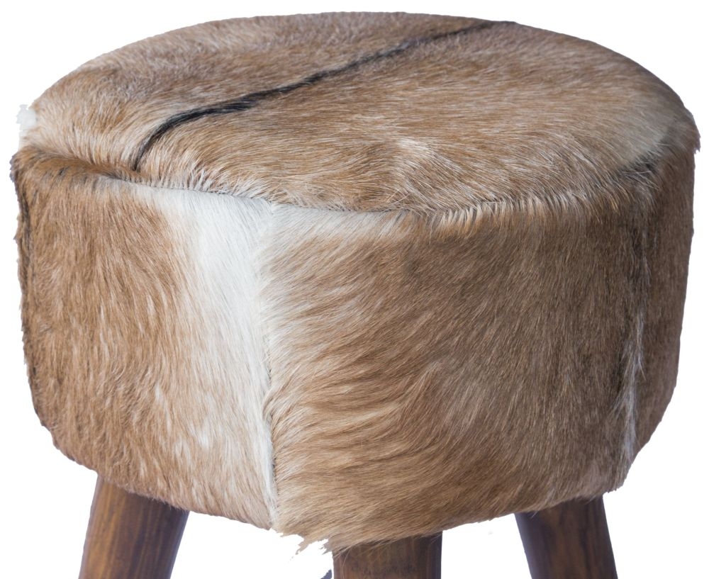 Product photograph of Frankfort Solid Teak Root Small Round Pouffe from Choice Furniture Superstore.