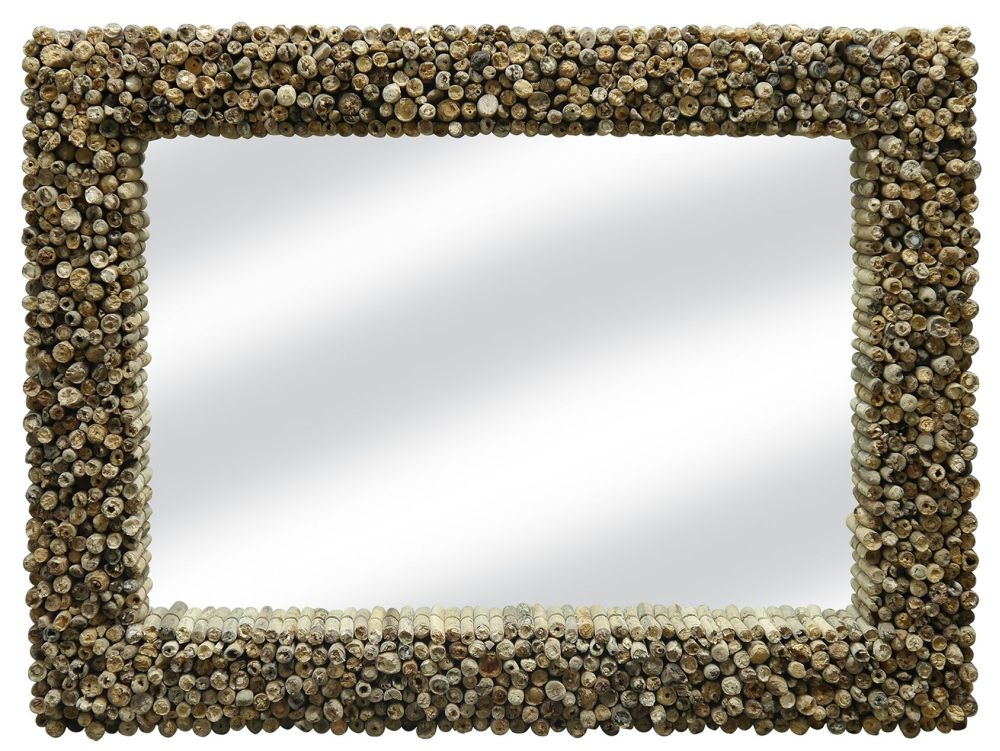 Product photograph of Trunk Driftwood Edges Large Wall Mirror - 90cm X 100cm from Choice Furniture Superstore.