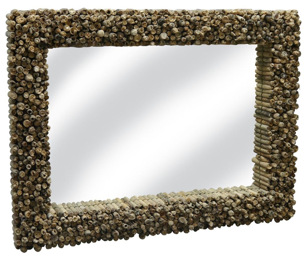 Product photograph of Trunk Driftwood Edges Large Wall Mirror - 90cm X 100cm from Choice Furniture Superstore.