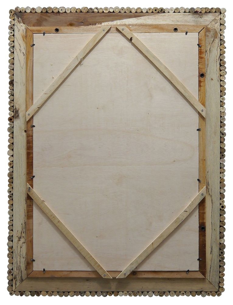 Product photograph of Trunk Driftwood Edges Large Wall Mirror - 90cm X 100cm from Choice Furniture Superstore.