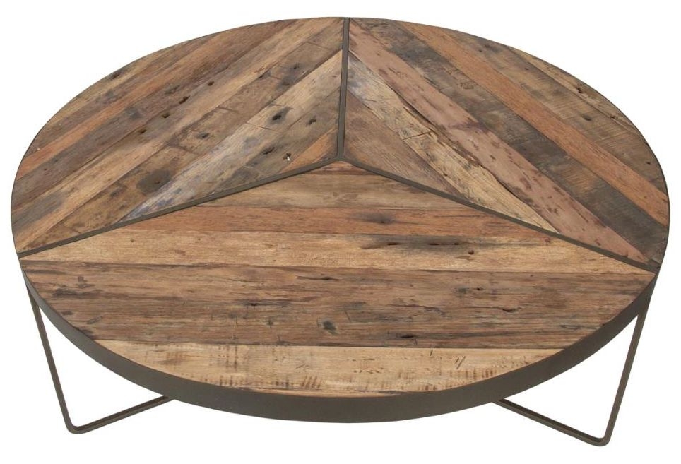 Product photograph of Kleo Boatwood Large Round Coffee Table from Choice Furniture Superstore.