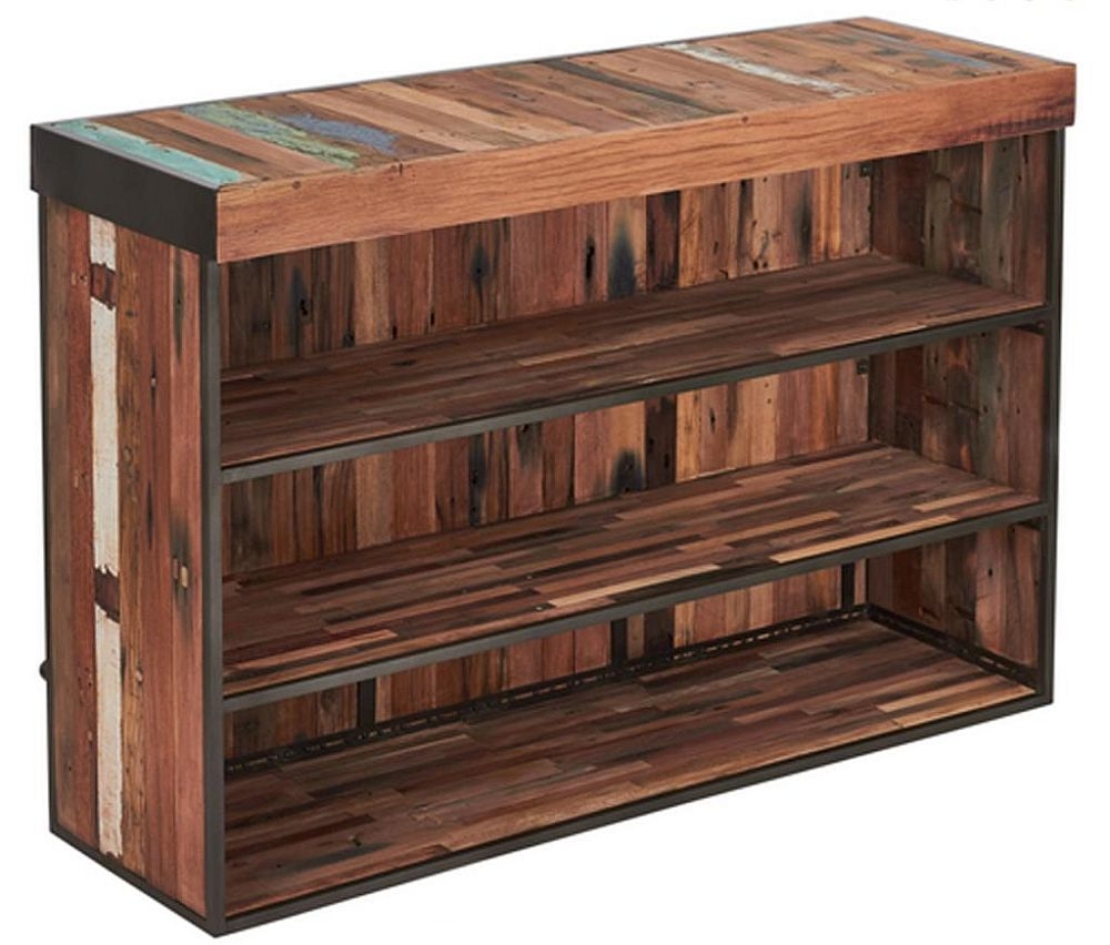 Product photograph of Boatwood Centre Bar Counter from Choice Furniture Superstore.