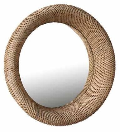 Product photograph of Salou Tokio Weave Round Wall Mirror from Choice Furniture Superstore.