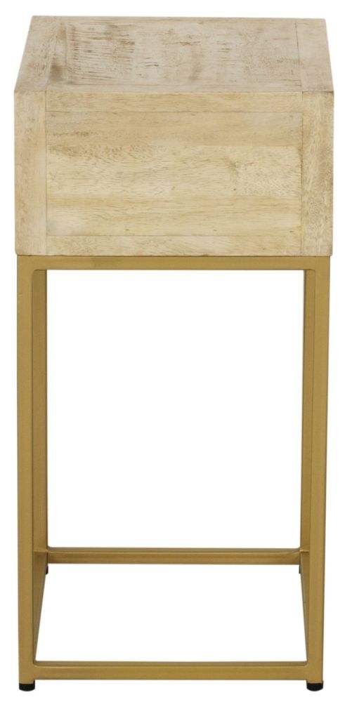 Product photograph of Casa Rattan 1 Drawer Side Table from Choice Furniture Superstore.