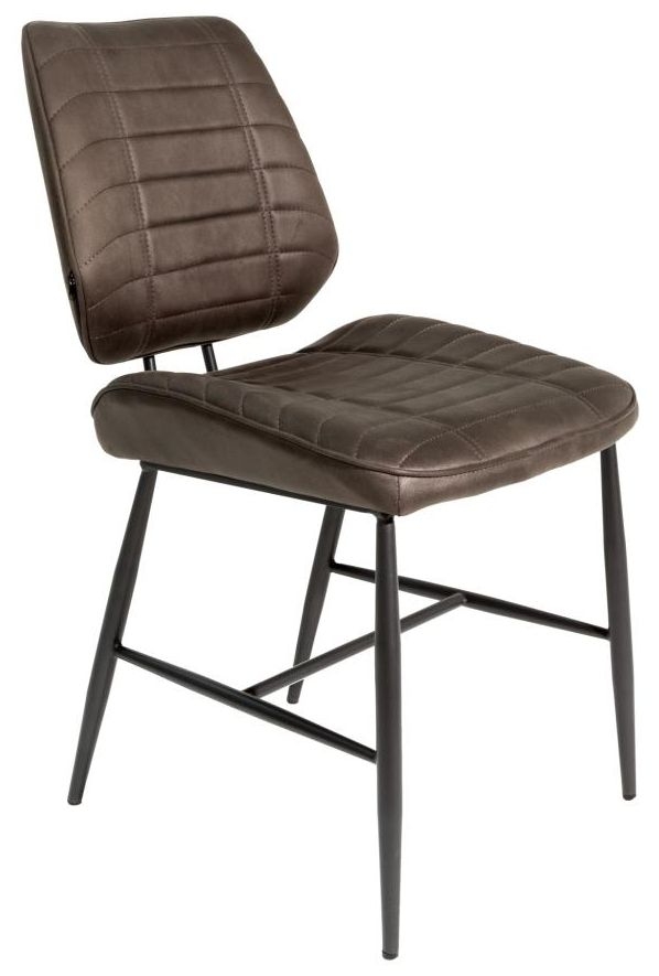 Product photograph of Cortina Mussel Grey Moleskin Dining Chair Sold In Pairs from Choice Furniture Superstore.