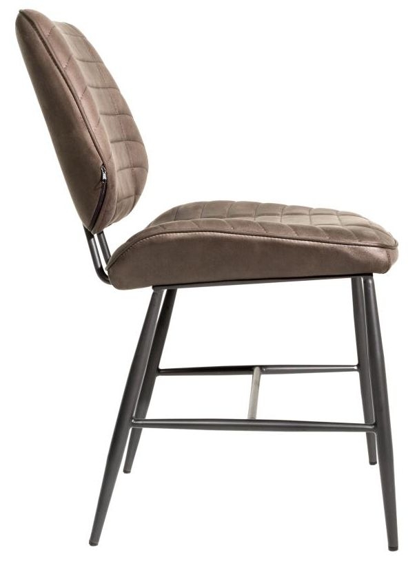 Product photograph of Cortina Mussel Grey Moleskin Dining Chair Sold In Pairs from Choice Furniture Superstore.