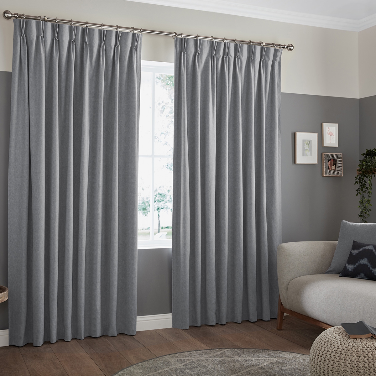 Product photograph of Jesse Charcoal Curtain from Choice Furniture Superstore.