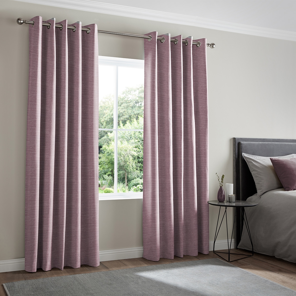 Product photograph of Tyson Plum Curtain from Choice Furniture Superstore.