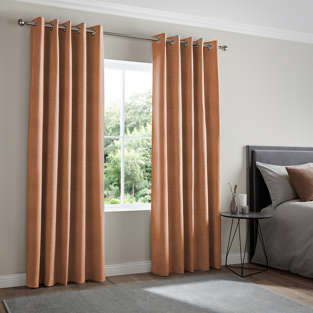Product photograph of Tyson Rust Curtain from Choice Furniture Superstore.