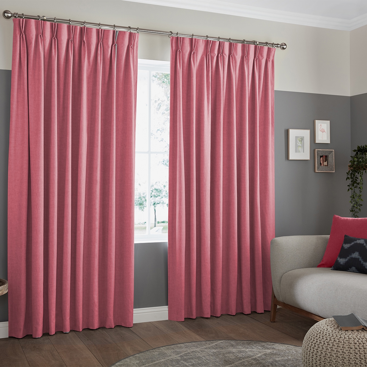 Product photograph of Jenson Blush Curtain from Choice Furniture Superstore.