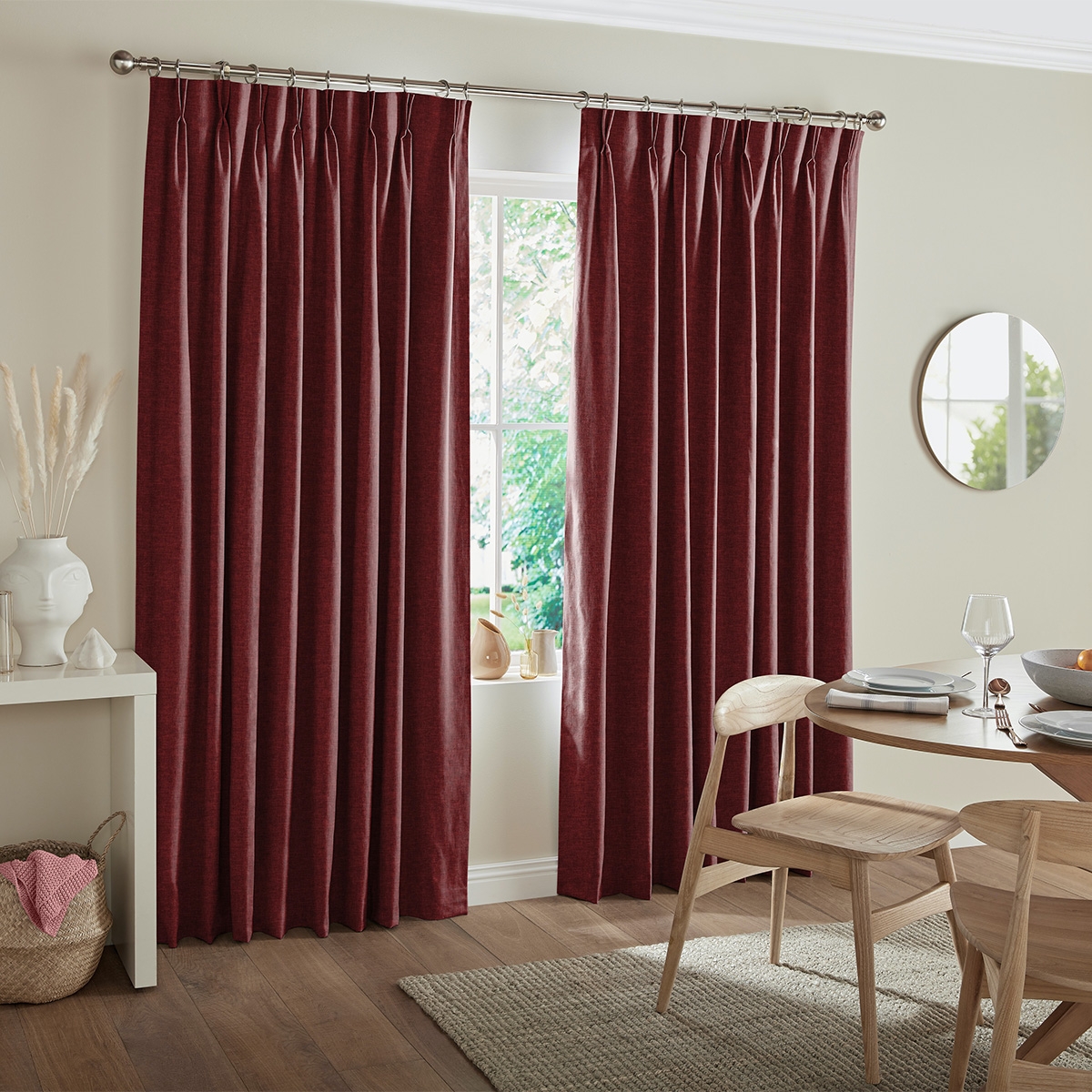 Product photograph of Jenson Merlot Curtain from Choice Furniture Superstore.