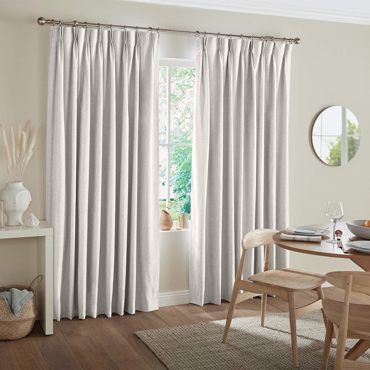 Product photograph of Jenson Oyster Curtain from Choice Furniture Superstore.