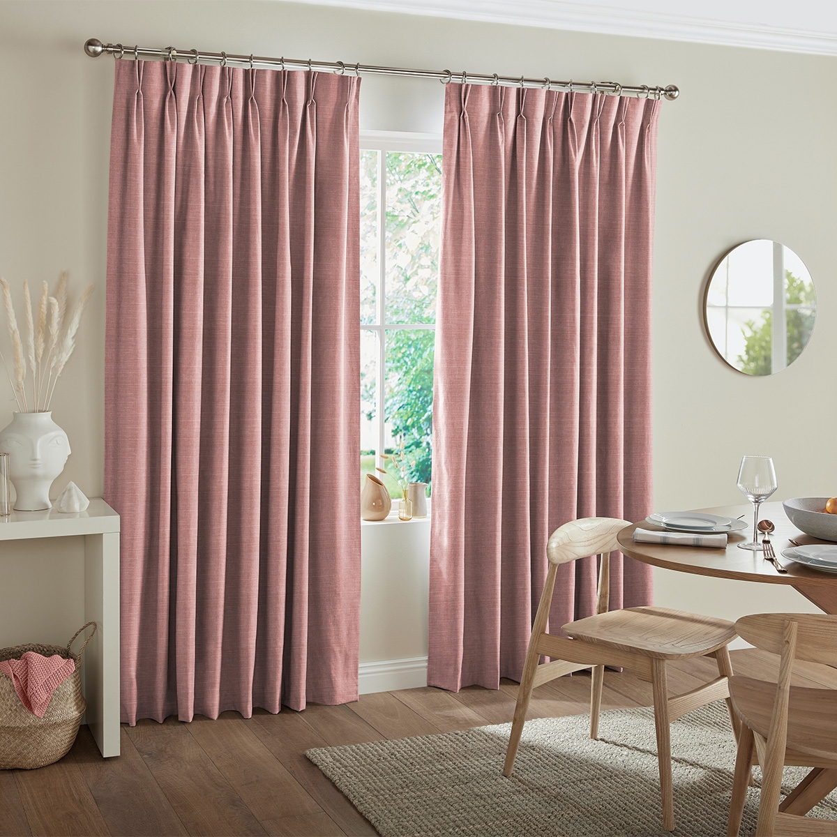 Product photograph of Tyson Blush Curtain from Choice Furniture Superstore.