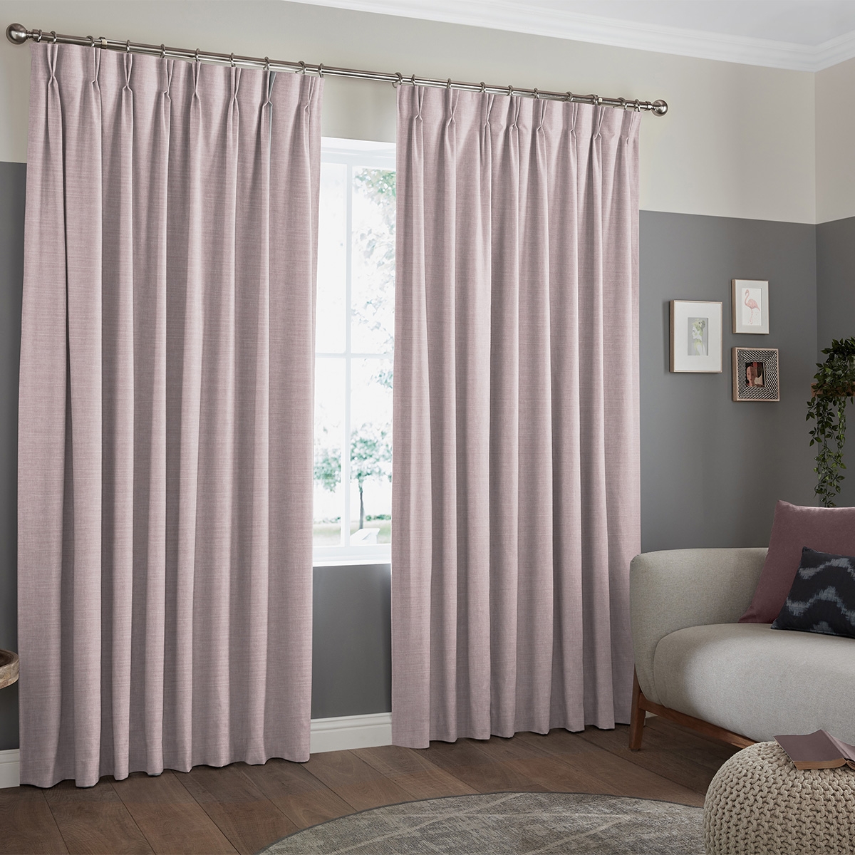 Product photograph of Tyson Heather Curtain from Choice Furniture Superstore.