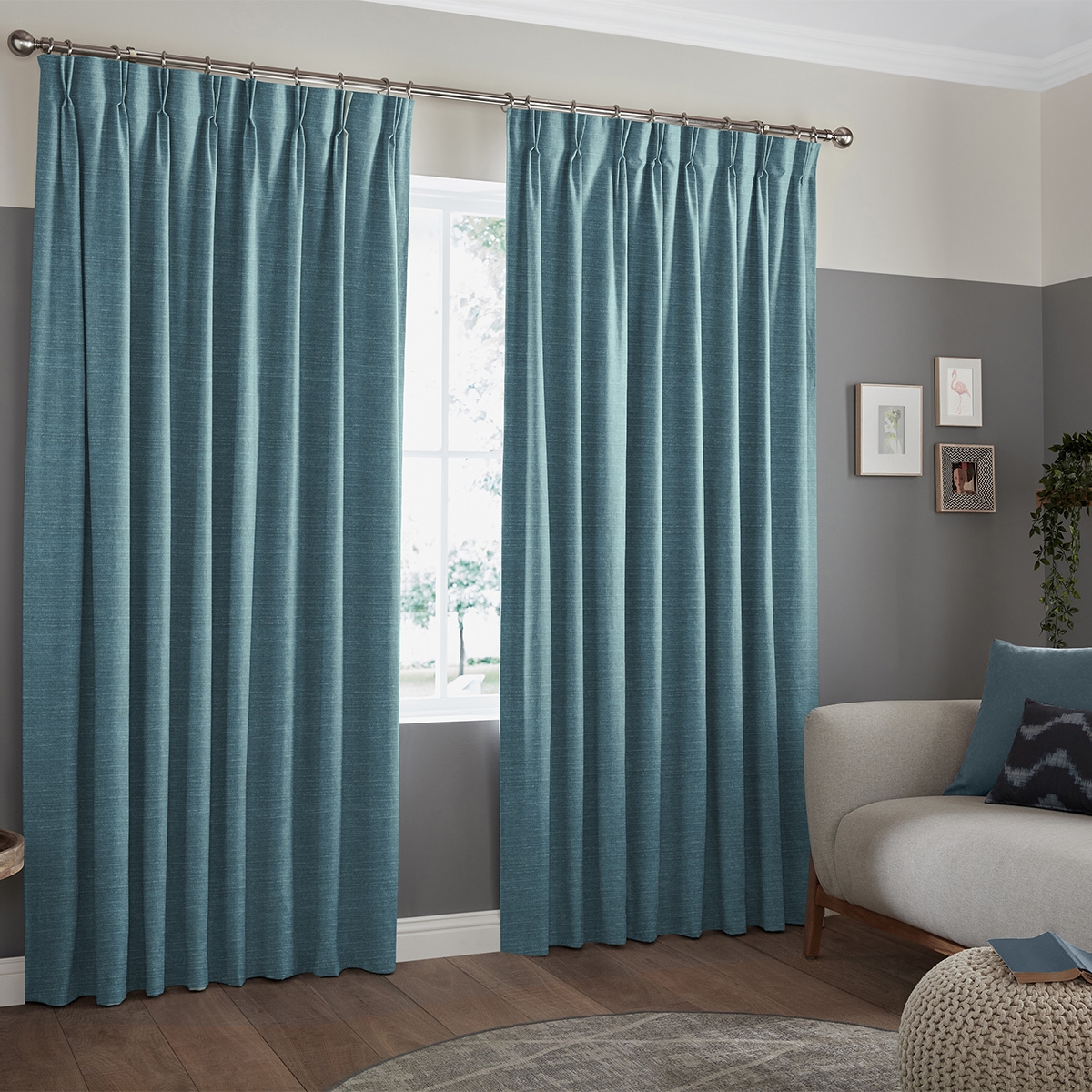 Product photograph of Tyson Kingfisher Curtain from Choice Furniture Superstore.