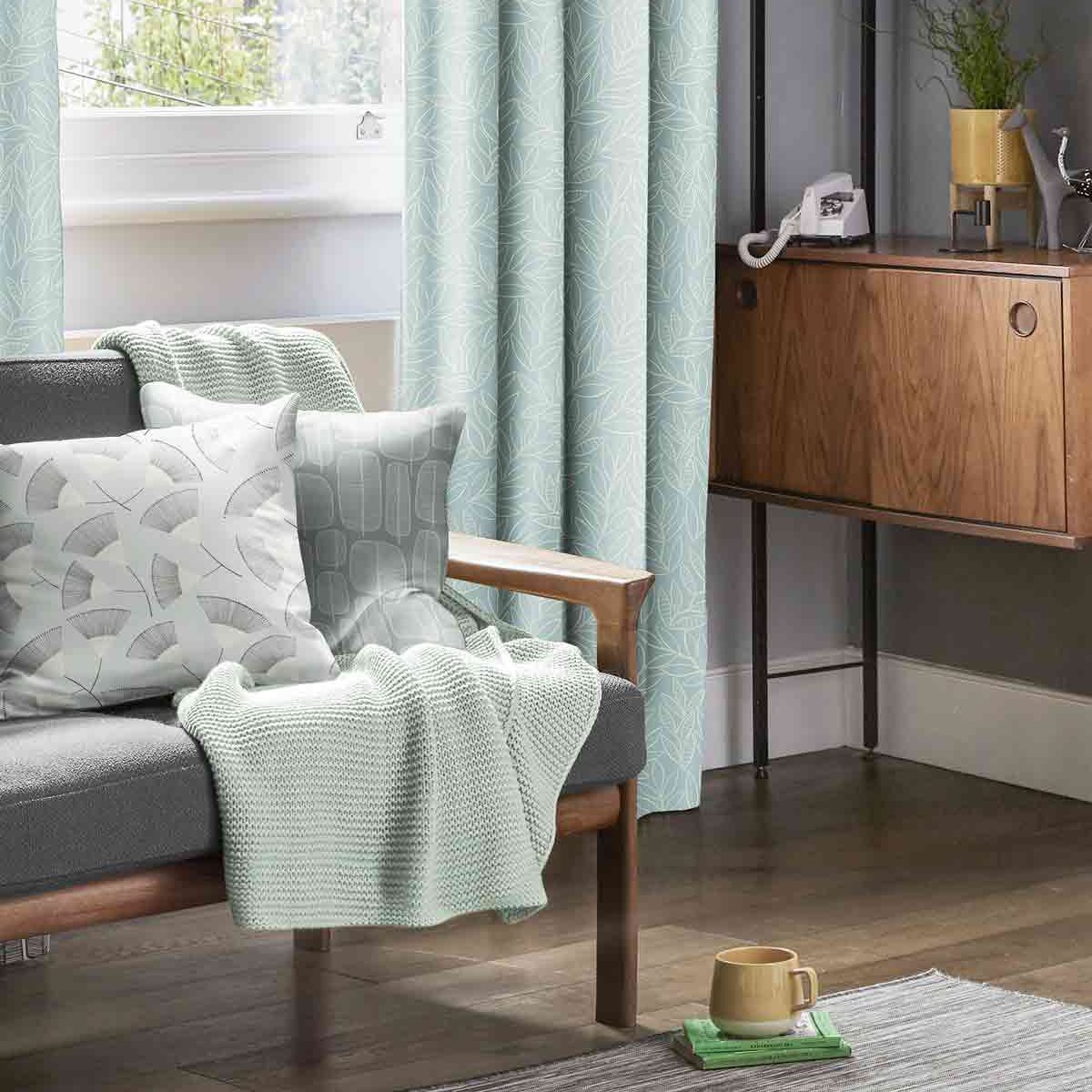 Product photograph of Missprint Laurus Broadleaf Curtain from Choice Furniture Superstore.