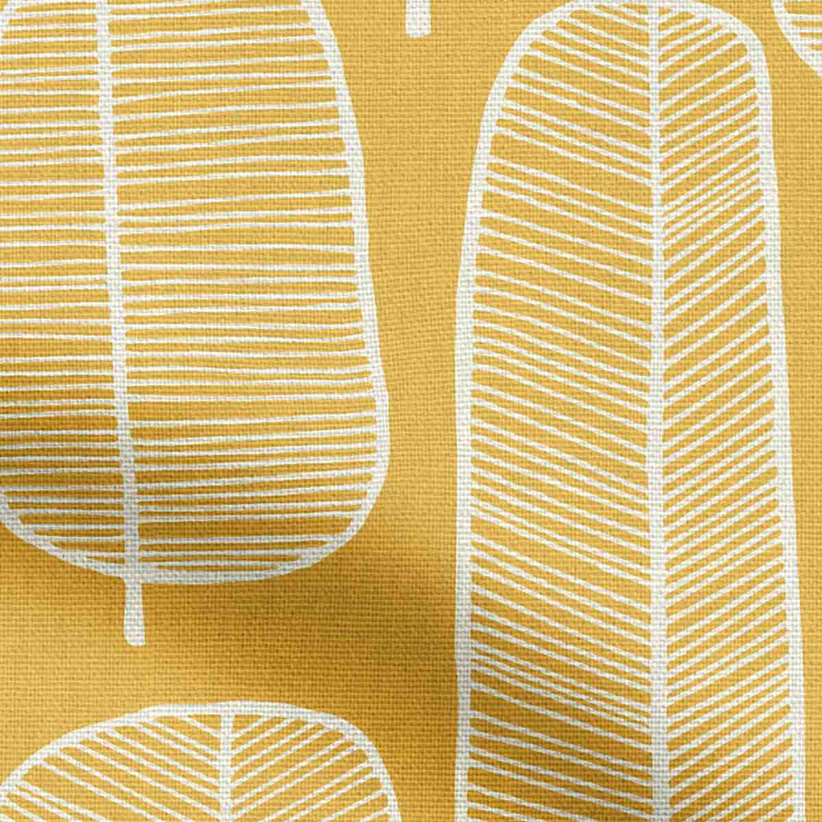 Product photograph of Missprint Little Trees Yellow Curtain from Choice Furniture Superstore.