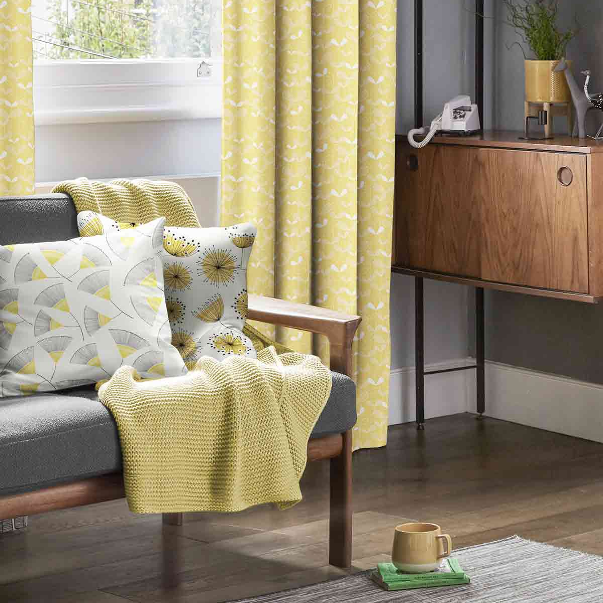 Product photograph of Missprint Saplings Sunflower Curtain from Choice Furniture Superstore.