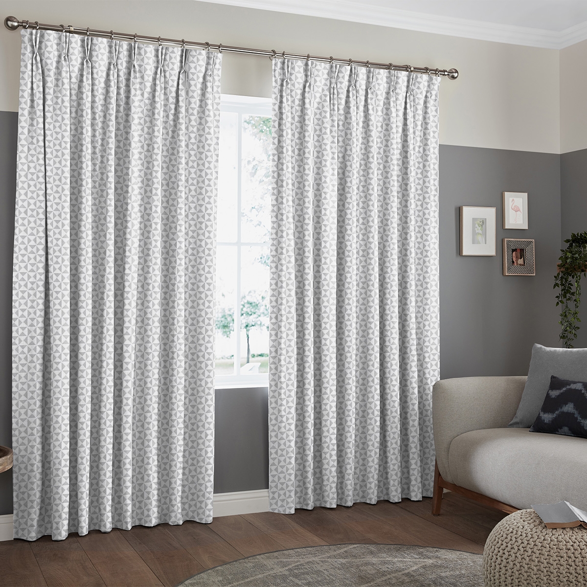 Product photograph of Pierre Silver Curtain from Choice Furniture Superstore.