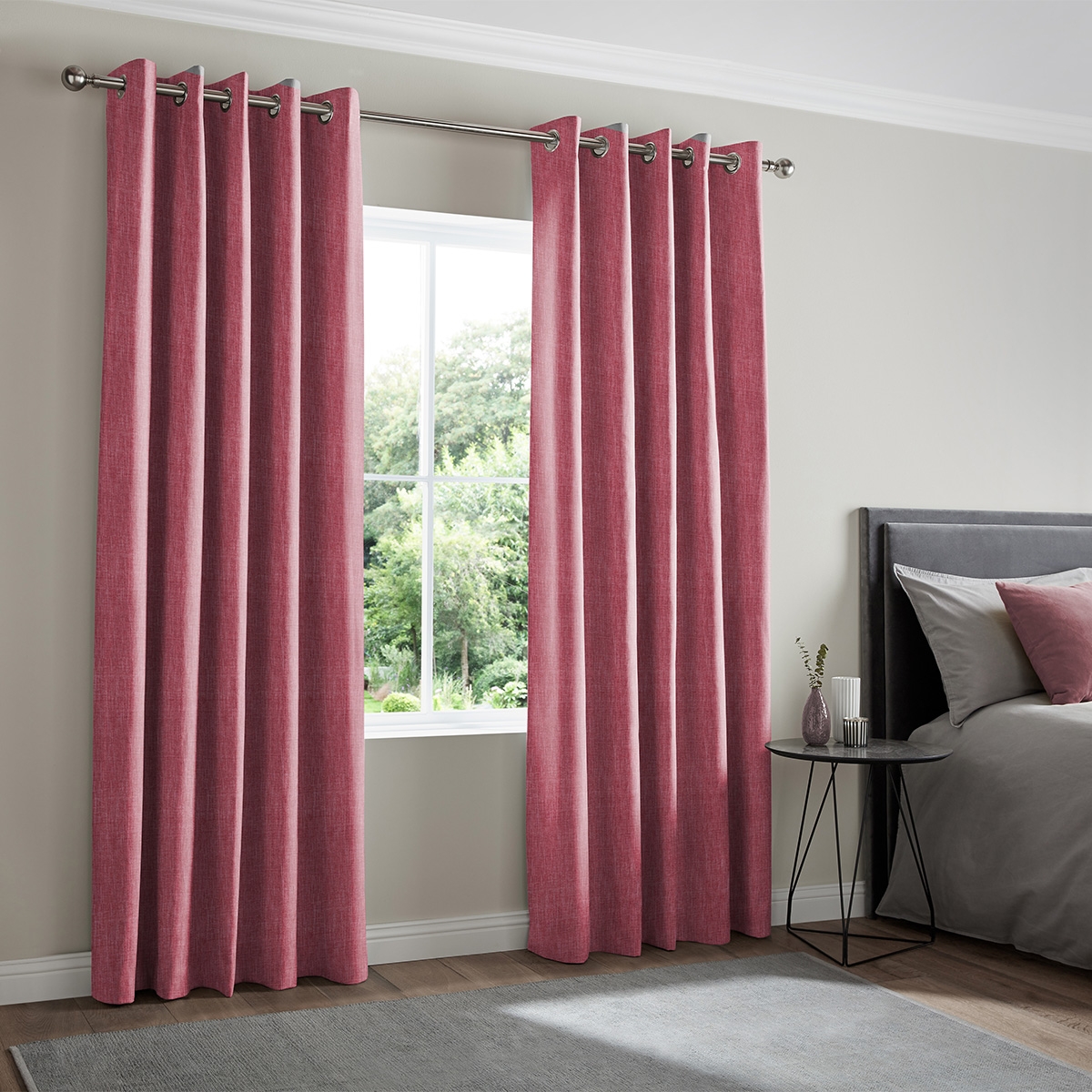 Product photograph of Foden Strawberry Curtain from Choice Furniture Superstore.