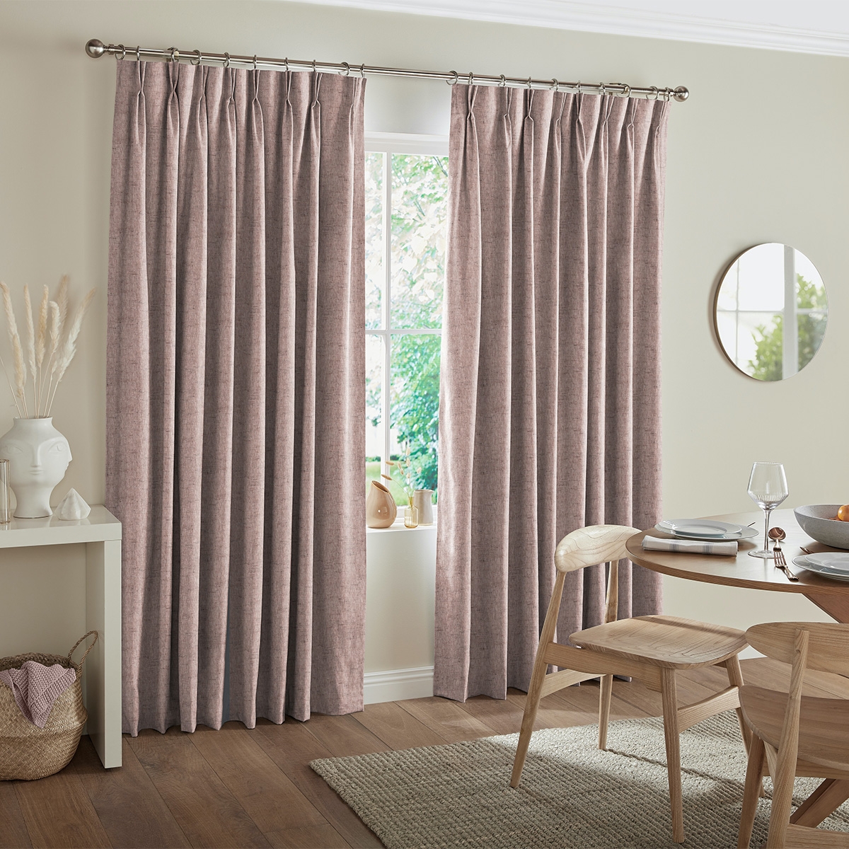 Product photograph of Defoe Rust Curtain from Choice Furniture Superstore.