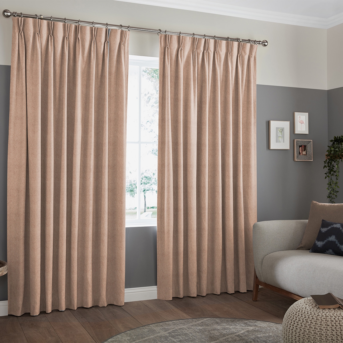 Product photograph of Toney Ginger Curtain from Choice Furniture Superstore.