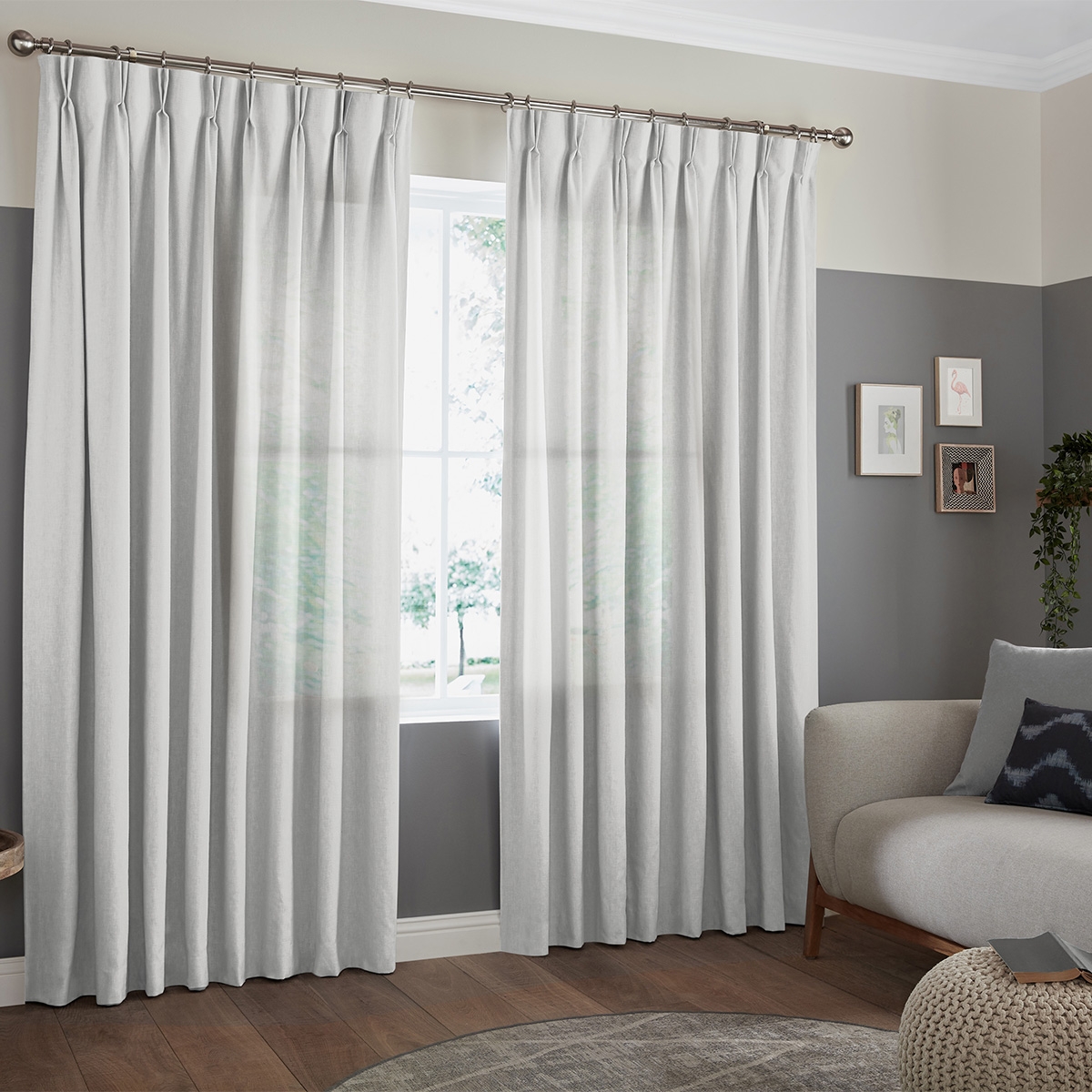Product photograph of Zaha Ivory Curtain from Choice Furniture Superstore.