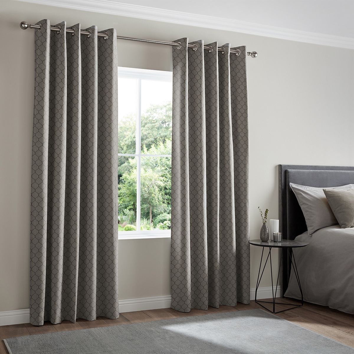 Product photograph of Ozan Graphite Curtain from Choice Furniture Superstore.