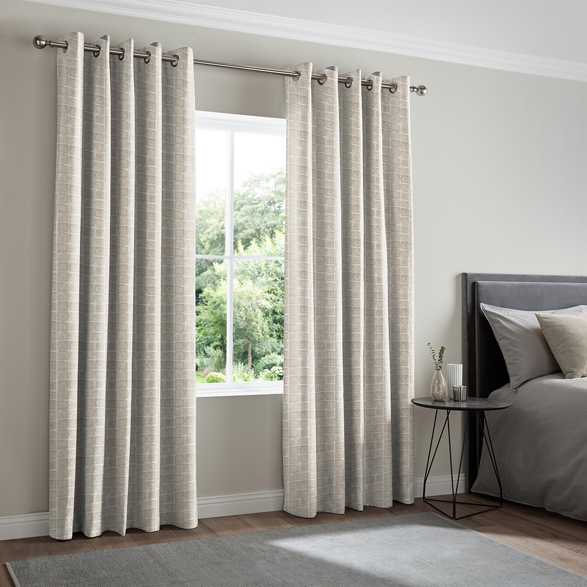 Product photograph of Nico Pewter Curtain from Choice Furniture Superstore.