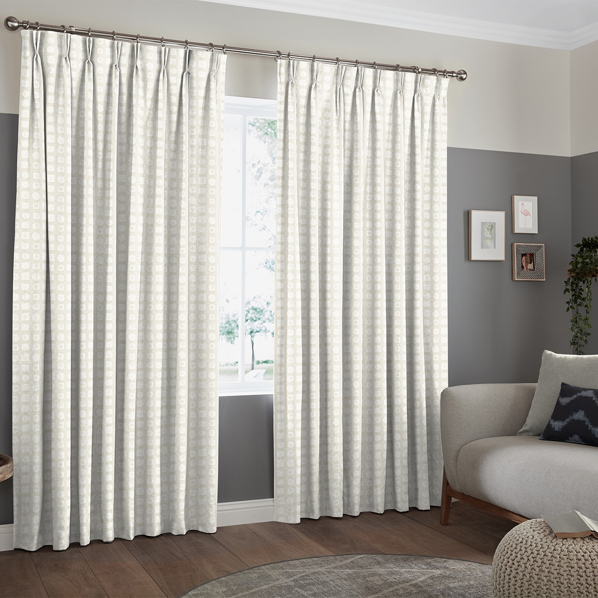 Product photograph of Nico Ivory Curtain from Choice Furniture Superstore.