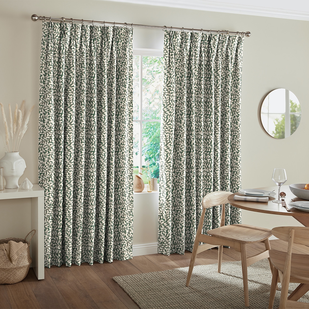 Product photograph of Zakaria Olive Curtain from Choice Furniture Superstore.