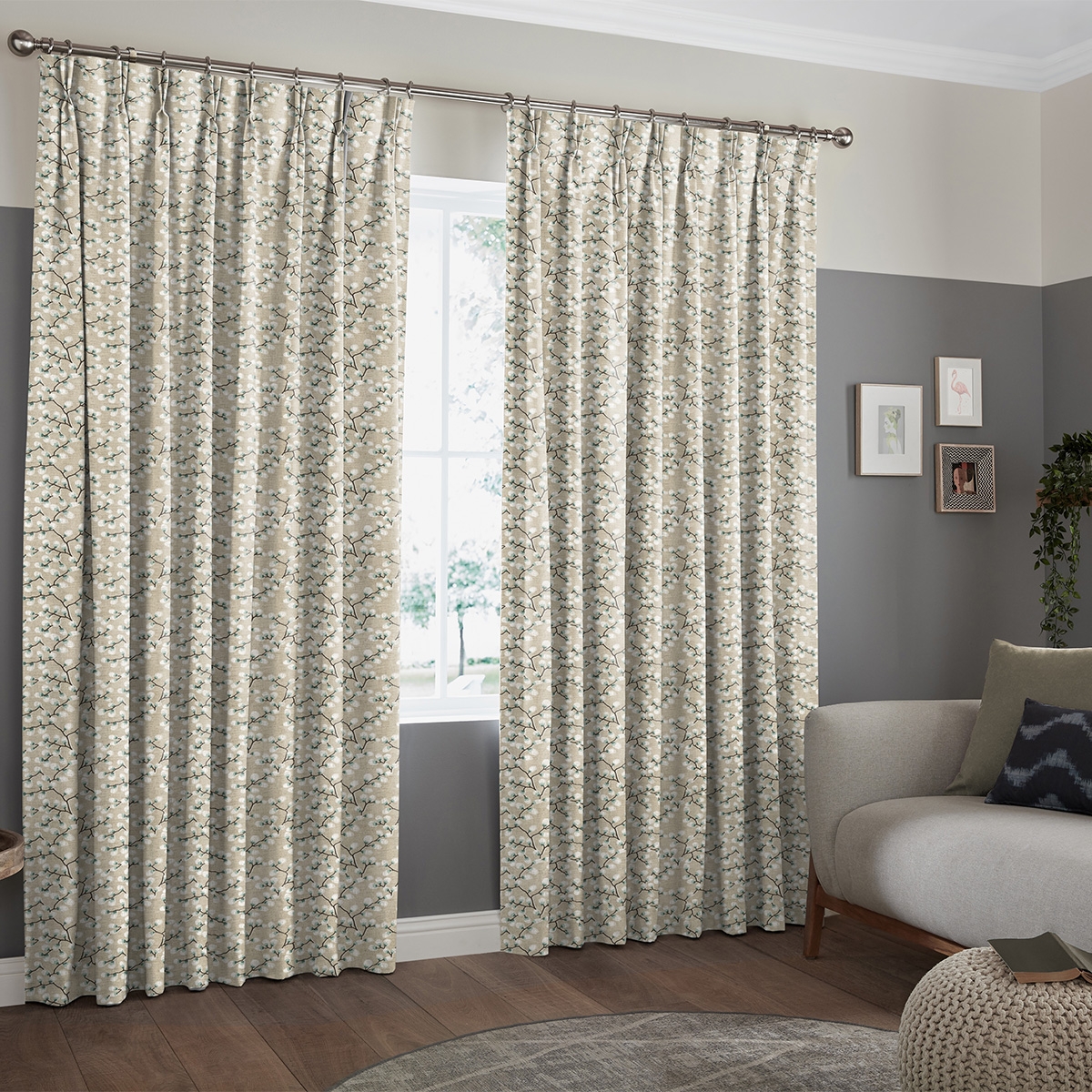 Product photograph of Erikson Seafoam Curtain from Choice Furniture Superstore.