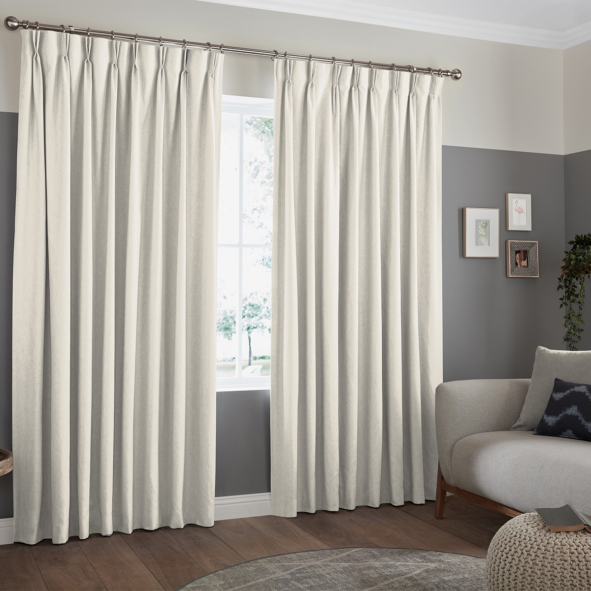 Product photograph of Konsa Ivory Curtain from Choice Furniture Superstore.