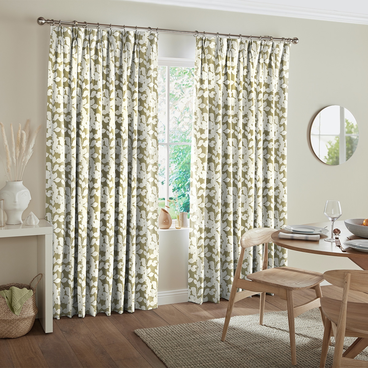 Product photograph of Jonas Olive Curtain from Choice Furniture Superstore.