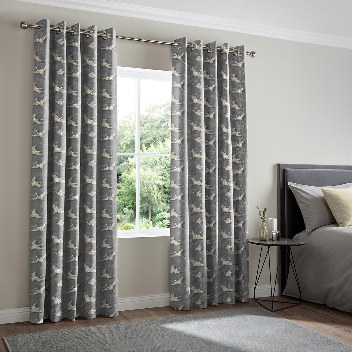 Product photograph of Olivia Slate Curtain from Choice Furniture Superstore.