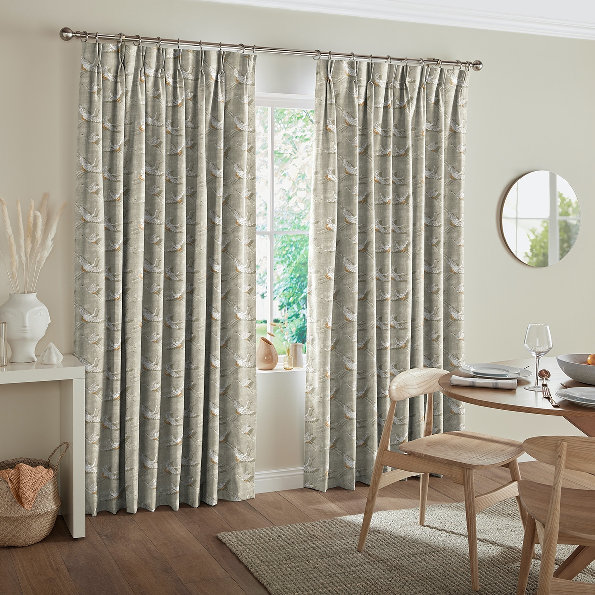 Product photograph of Olivia Rust Curtain from Choice Furniture Superstore.