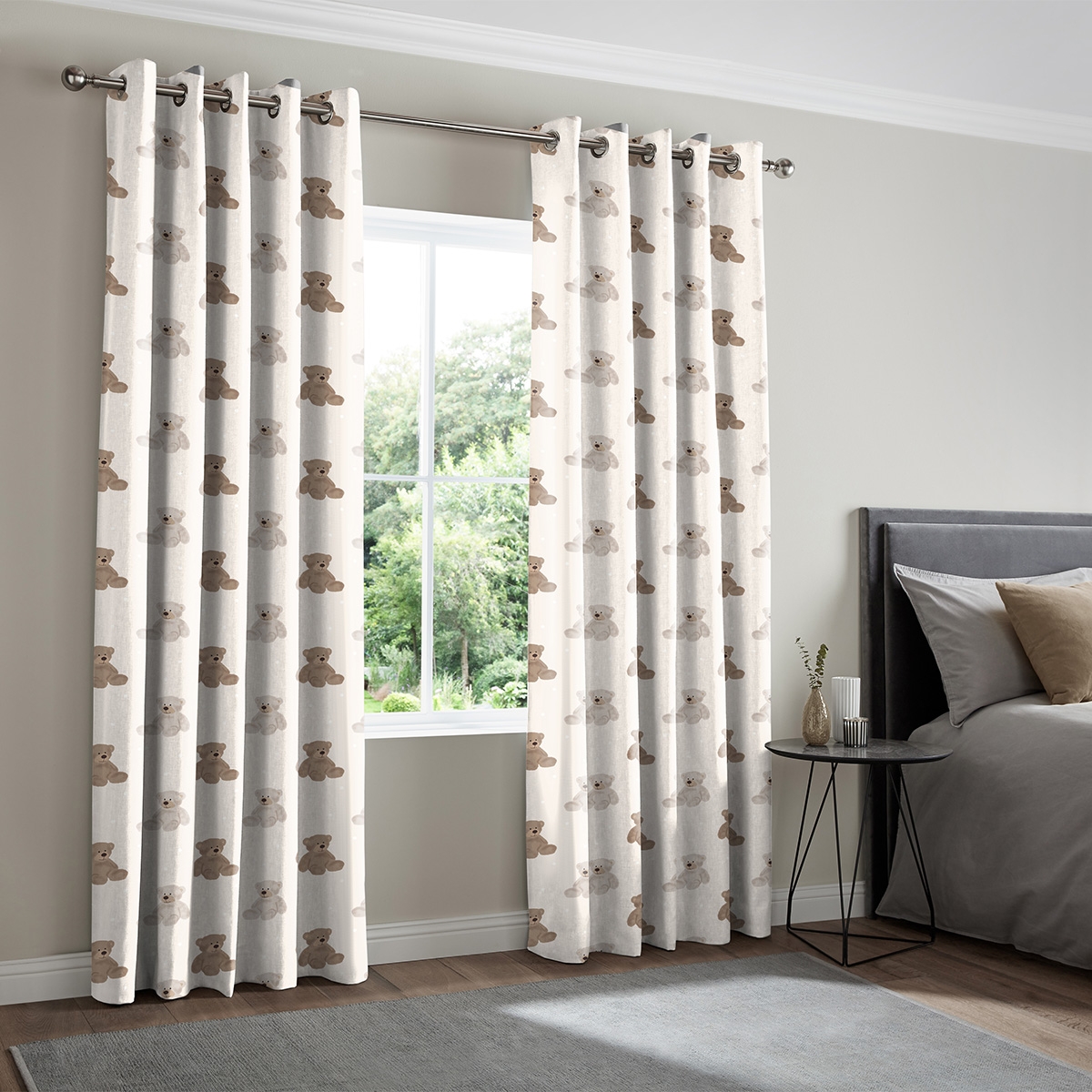 Product photograph of Teddies Cream Curtain from Choice Furniture Superstore.