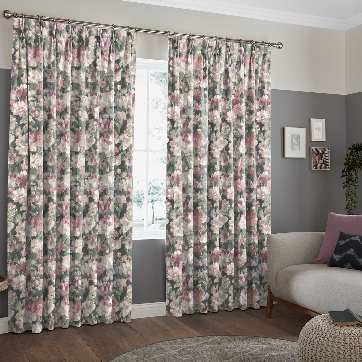Product photograph of Silva Blossom Curtain from Choice Furniture Superstore.