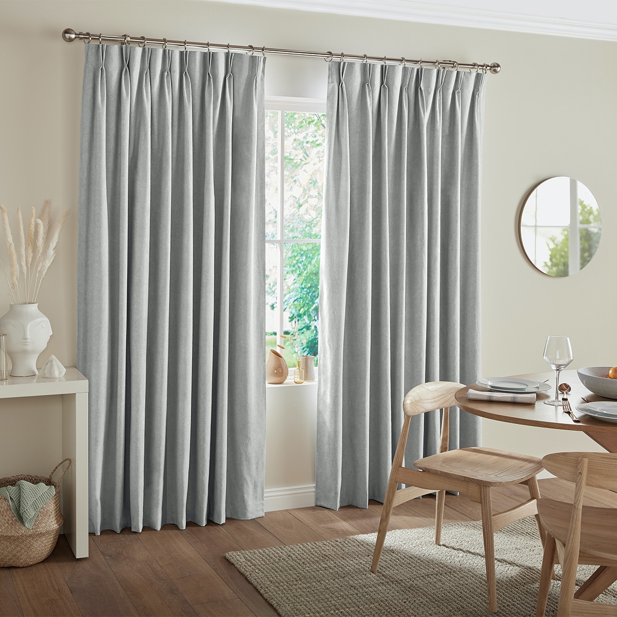Product photograph of Rudiger Silver Curtain from Choice Furniture Superstore.