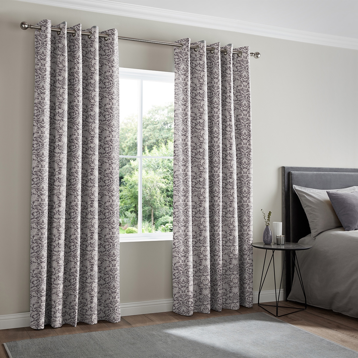 Product photograph of Nunez Plum Curtain from Choice Furniture Superstore.