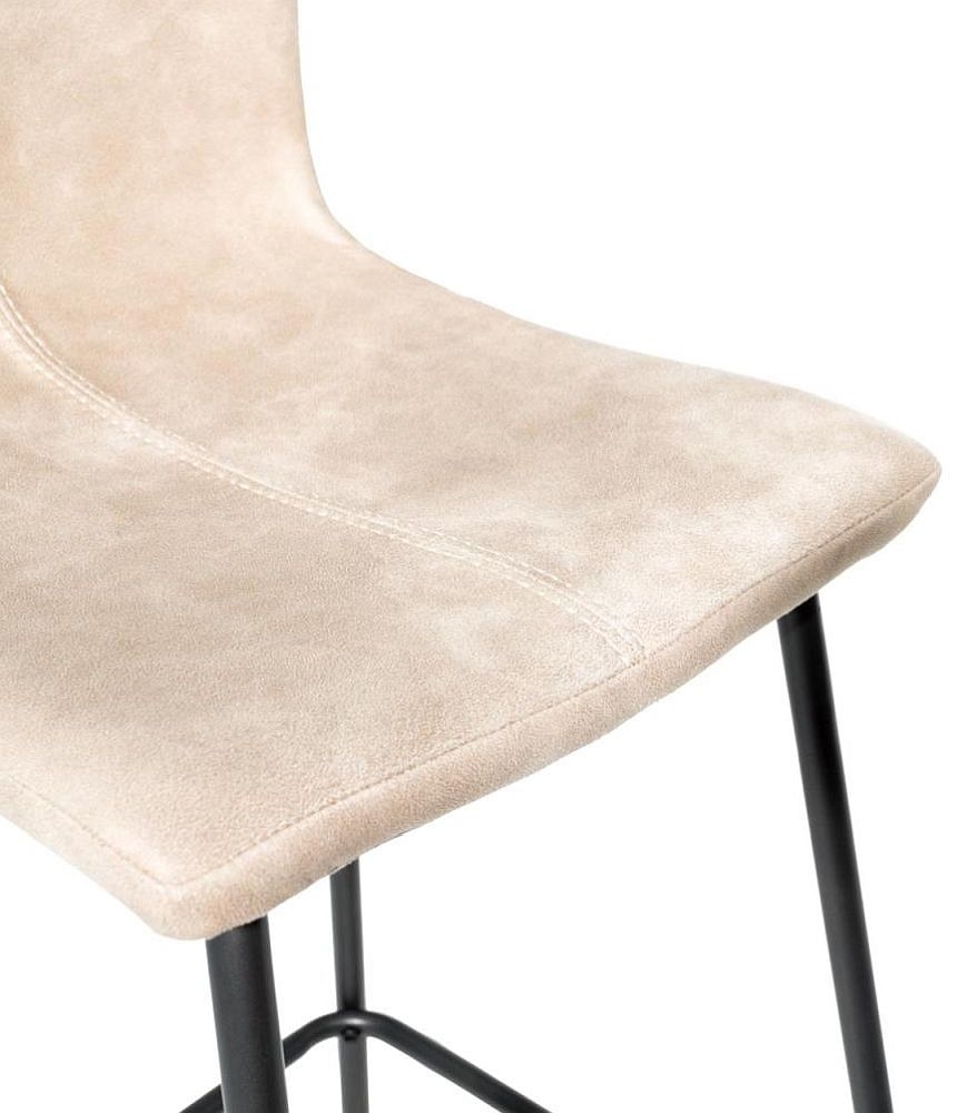 Product photograph of Barracuda Oyster Natural Moleskin Barstool Sold In Pairs from Choice Furniture Superstore.