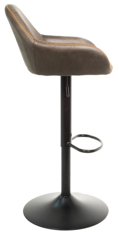 Product photograph of Chevy Mussel Grey Moleskin Gas Lift Barstool Sold In Pairs from Choice Furniture Superstore.