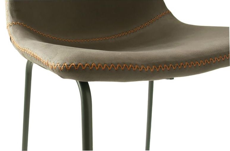 Product photograph of Cooper Mussel Grey Moleskin Counter Stool Sold In Pairs from Choice Furniture Superstore.