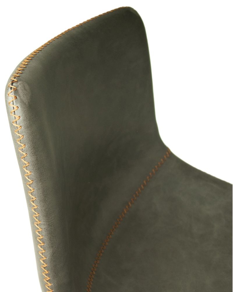 Product photograph of Cooper Grey Vegan Leather Barstool Sold In Pairs from Choice Furniture Superstore.