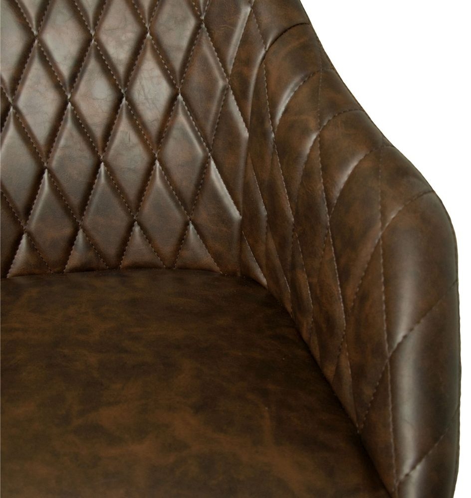 Product photograph of Focus Chestnut Vegan Leather Office Chair from Choice Furniture Superstore.