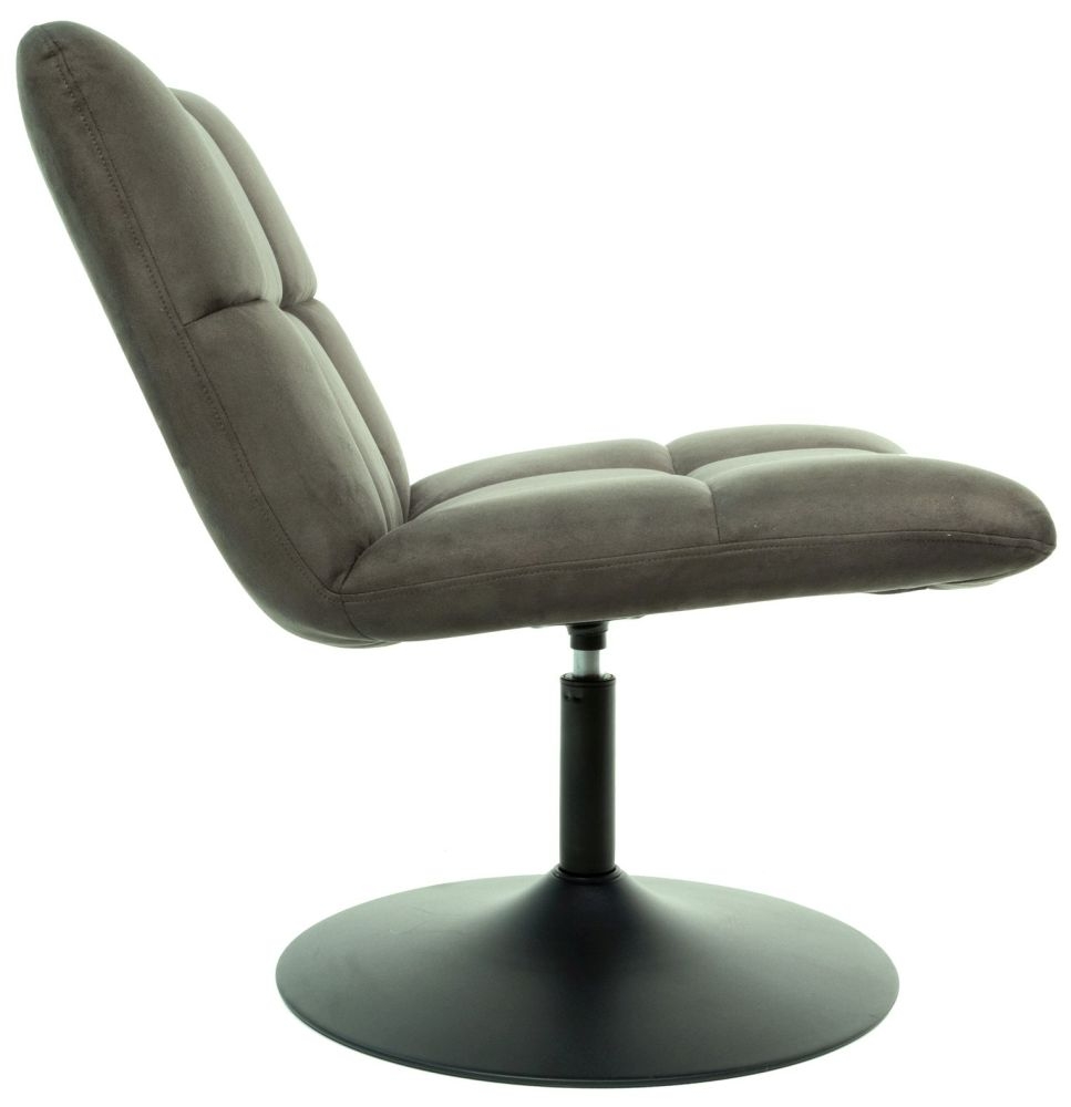 Product photograph of Mantis Chic Grey Mussel Moleskin Fabric Swivel Chair from Choice Furniture Superstore.