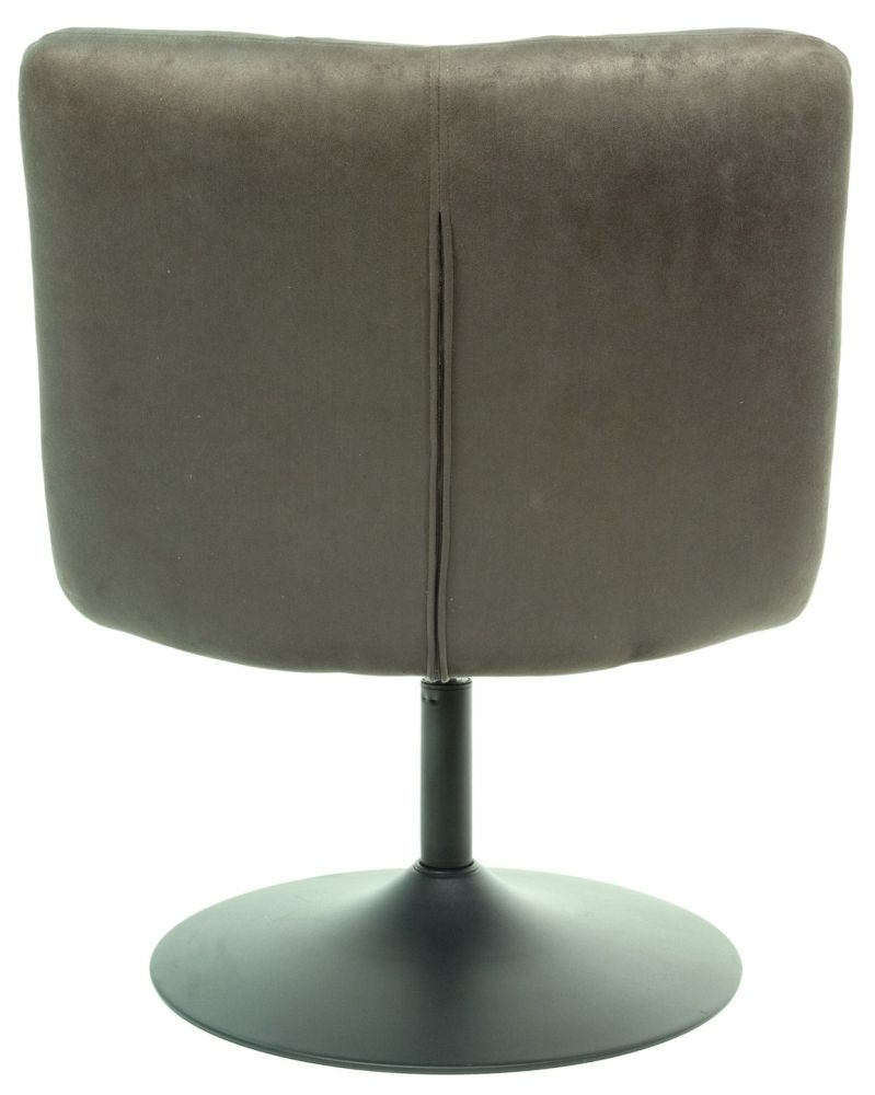 Product photograph of Mantis Chic Grey Mussel Moleskin Fabric Swivel Chair from Choice Furniture Superstore.