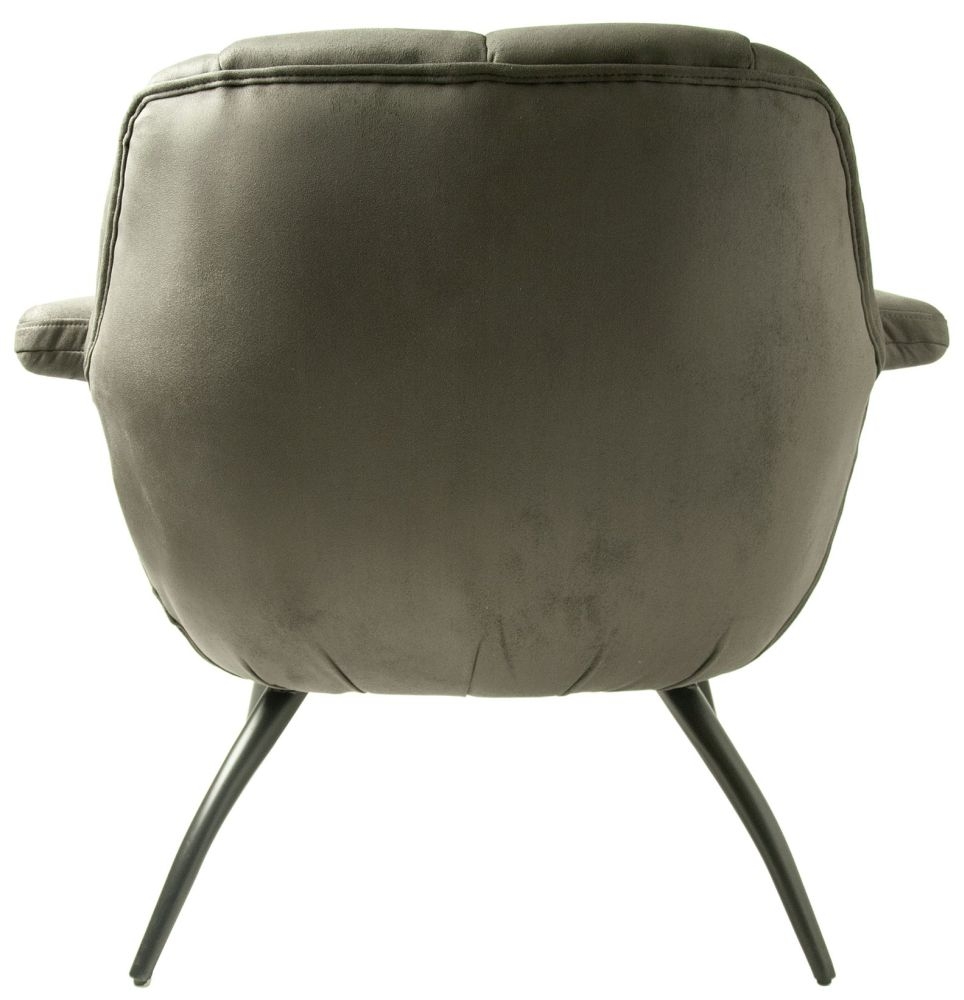 Product photograph of Shelby Grey Mussel Moleskin Fabric Cocktail Chair from Choice Furniture Superstore.