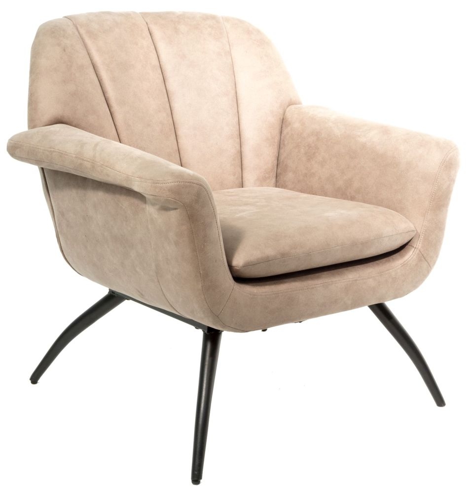 Product photograph of Shelby Oyster Natural Moleskin Fabric Cocktail Chair from Choice Furniture Superstore.