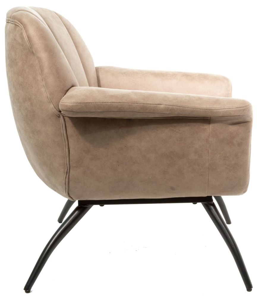 Product photograph of Shelby Oyster Natural Moleskin Fabric Cocktail Chair from Choice Furniture Superstore.